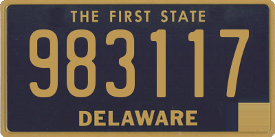 DE license plate 983117