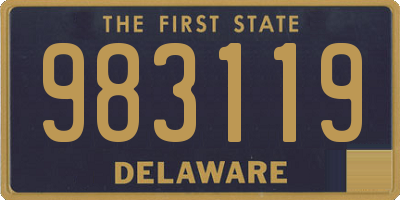 DE license plate 983119