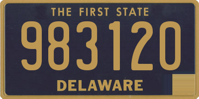 DE license plate 983120