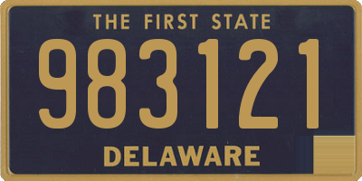 DE license plate 983121