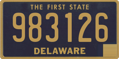 DE license plate 983126