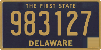 DE license plate 983127