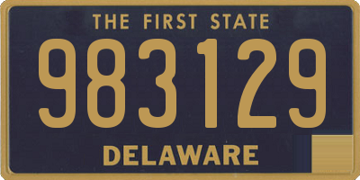 DE license plate 983129