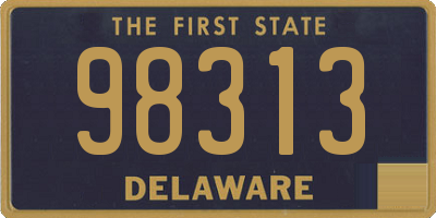 DE license plate 98313