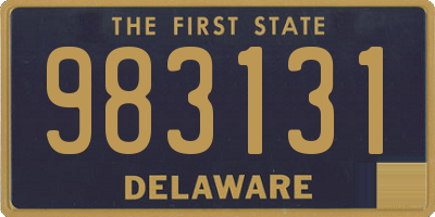 DE license plate 983131
