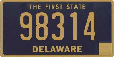 DE license plate 98314