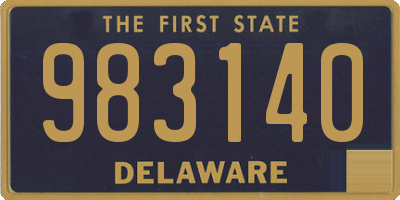 DE license plate 983140