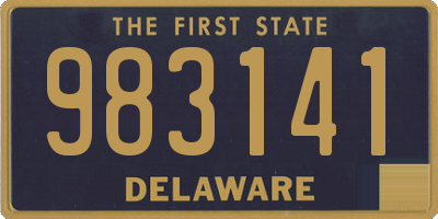 DE license plate 983141