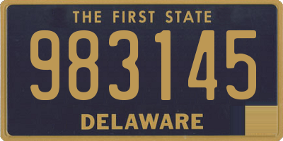 DE license plate 983145