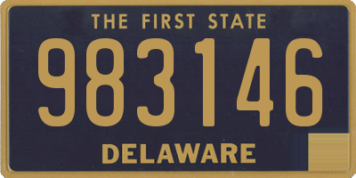 DE license plate 983146