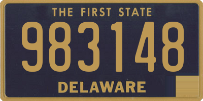 DE license plate 983148
