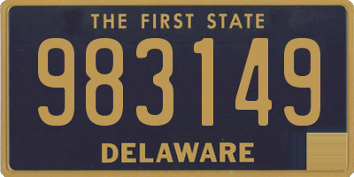 DE license plate 983149