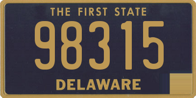 DE license plate 98315