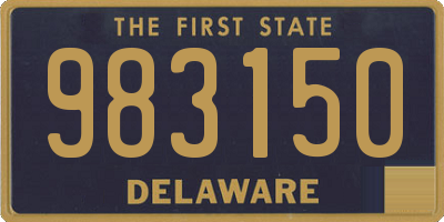 DE license plate 983150