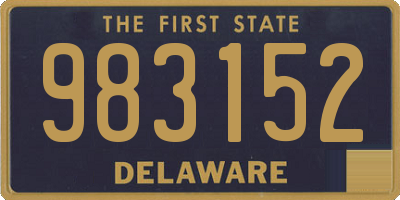 DE license plate 983152