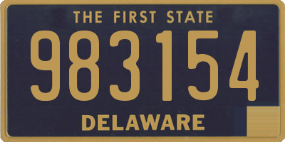 DE license plate 983154