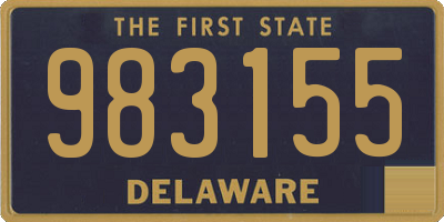 DE license plate 983155