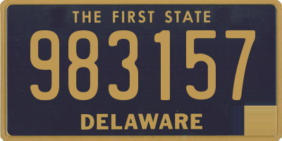 DE license plate 983157