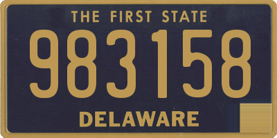 DE license plate 983158