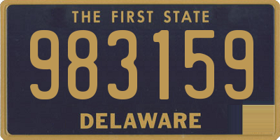 DE license plate 983159