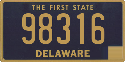 DE license plate 98316