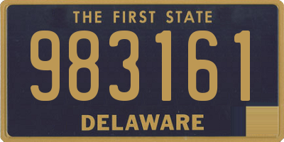 DE license plate 983161