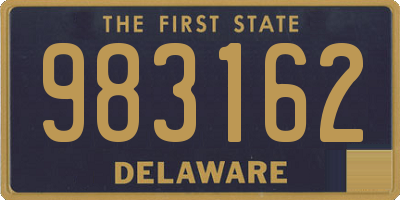 DE license plate 983162