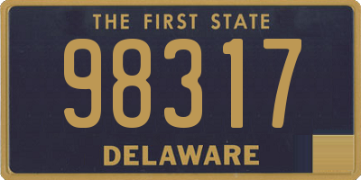 DE license plate 98317