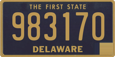 DE license plate 983170