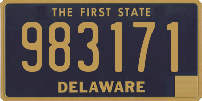 DE license plate 983171