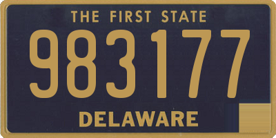 DE license plate 983177