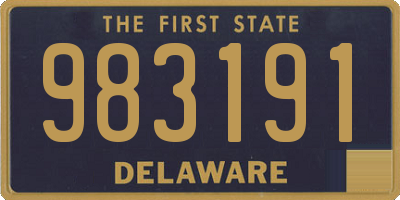 DE license plate 983191