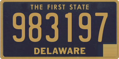 DE license plate 983197