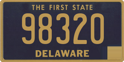 DE license plate 98320
