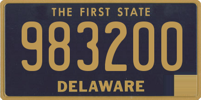 DE license plate 983200