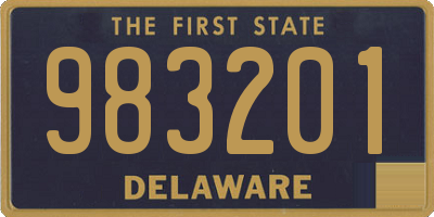 DE license plate 983201