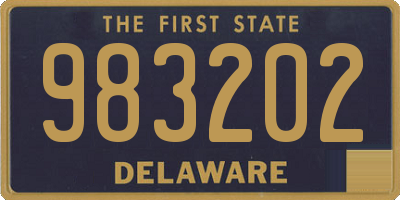 DE license plate 983202