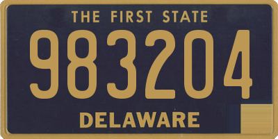 DE license plate 983204