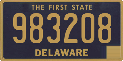 DE license plate 983208