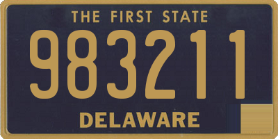 DE license plate 983211