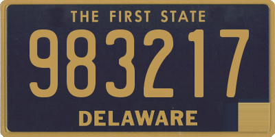 DE license plate 983217