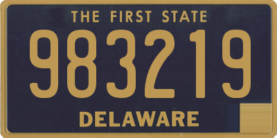 DE license plate 983219