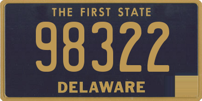 DE license plate 98322