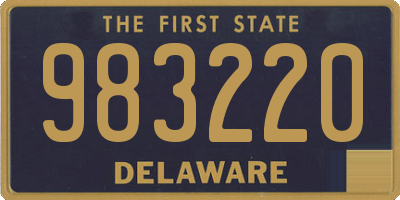 DE license plate 983220