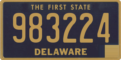 DE license plate 983224