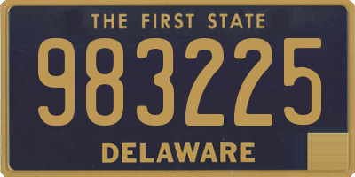 DE license plate 983225