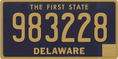 DE license plate 983228