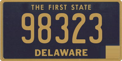 DE license plate 98323