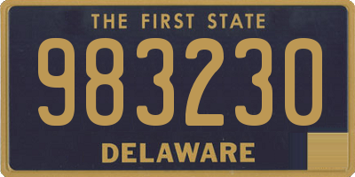 DE license plate 983230