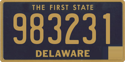 DE license plate 983231